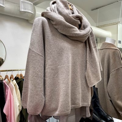 Beige cashmere sjal