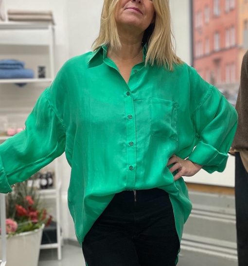 mintgrön oversized skjorta