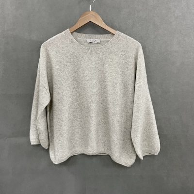 ljusgrå cashmeretröja Lina