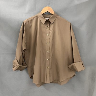 khaki bomullskjorta emily