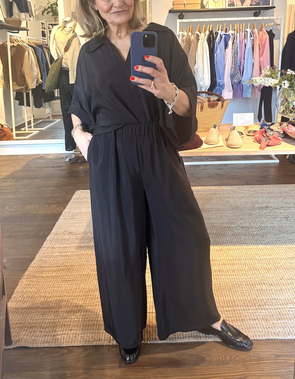 gråmelerad cashmere rock