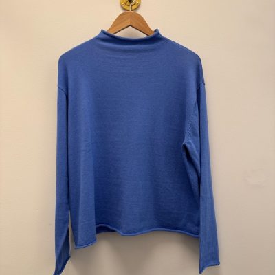 koboltblå turtleneck tröja Cia