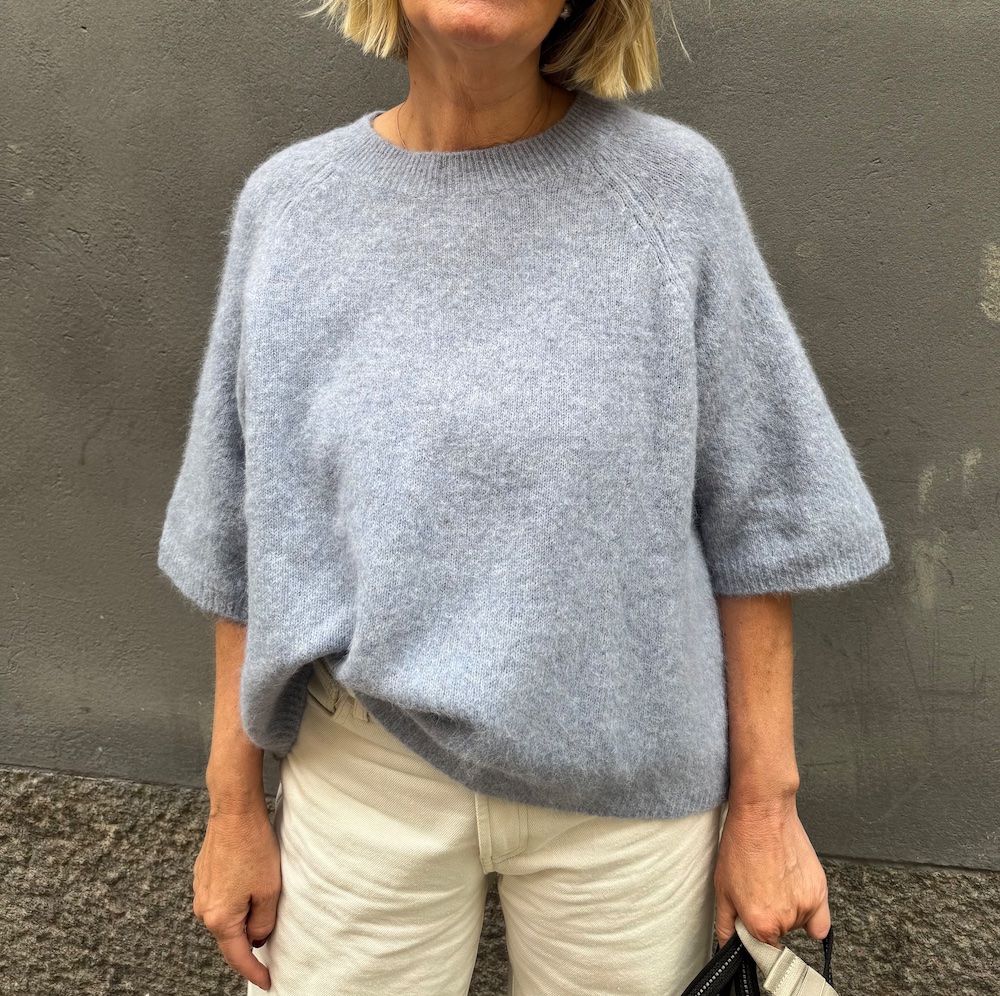 gråmelerad cashmere rock