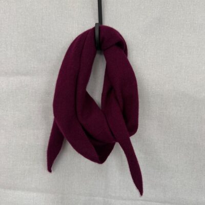 Ellie, Trekantssjal i 100% cashmere, bordaux