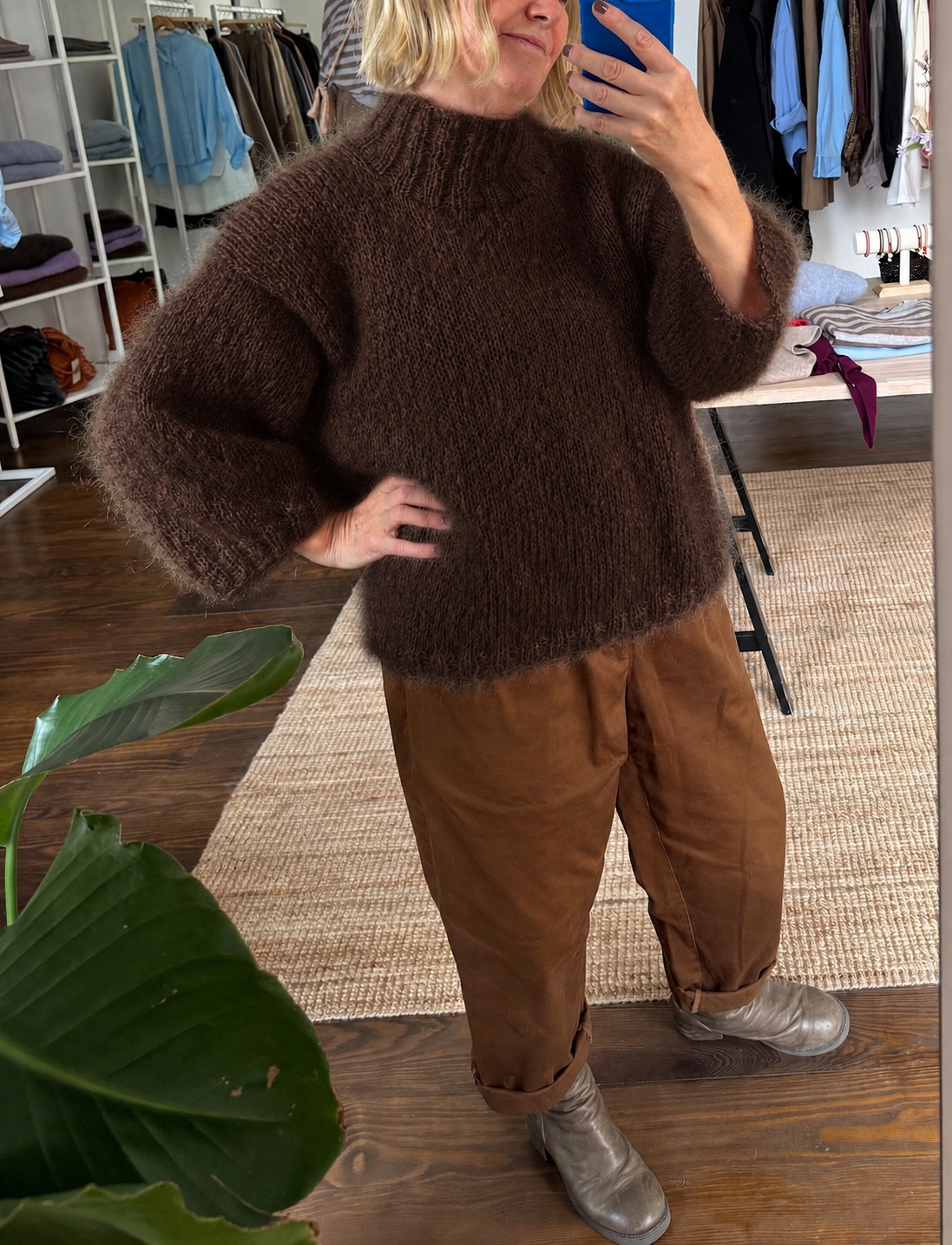 creme sjal i cashmere